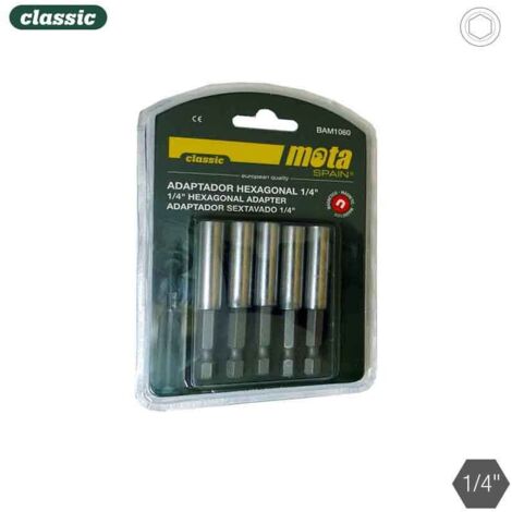 Los 5 magnetische Sechskantadapter 1-4 10x60 5 Stück. Bam1060 Mota