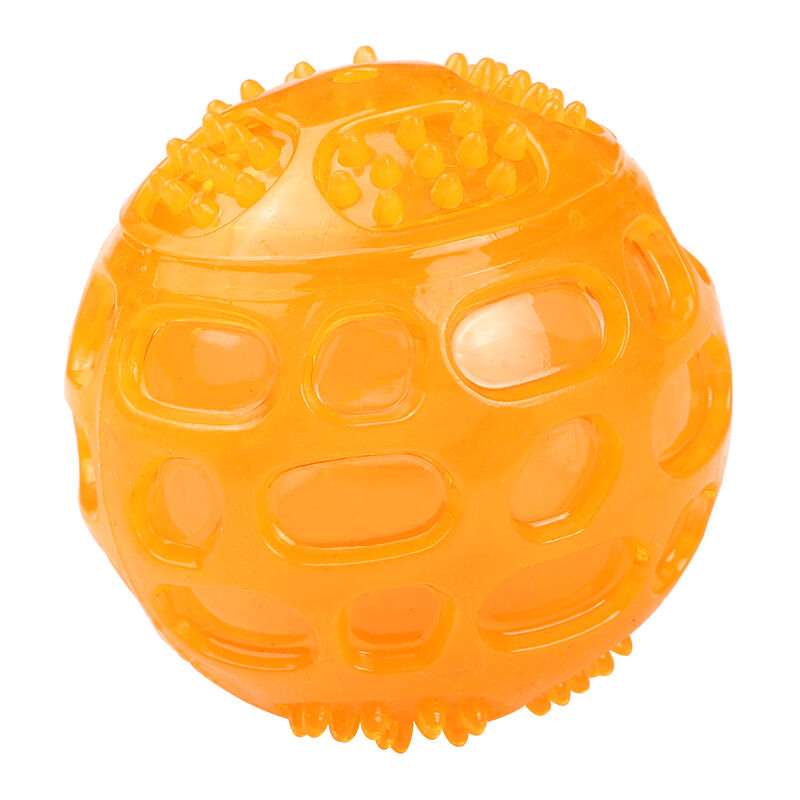 

Asupermall - Durables Squeak bola Perro de juguete Bolas divertidos juguetes del perro para cachorros Perros denticion Chew, Amarillo