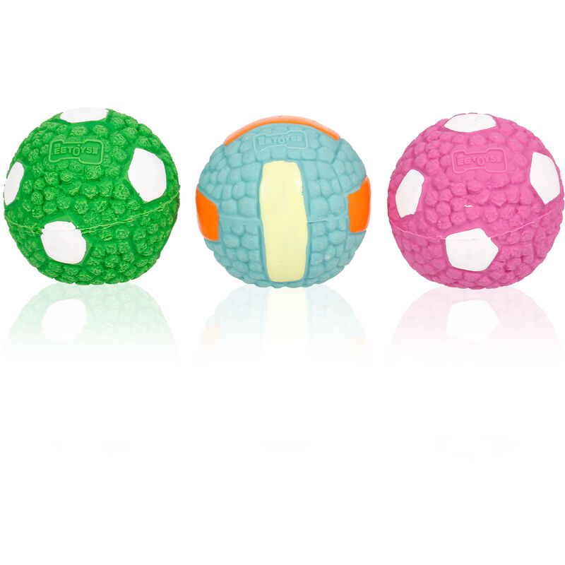 

Los dientes de latex pelota de juguete para mascotas perro 3pcs perro pelota de juguete para mascotas Dog Chew Molar dientes Cepillo de dientes