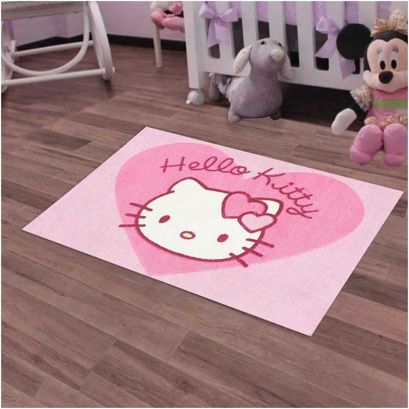 

Hello Kitty niño alfombra en poliamida rosa - Rose