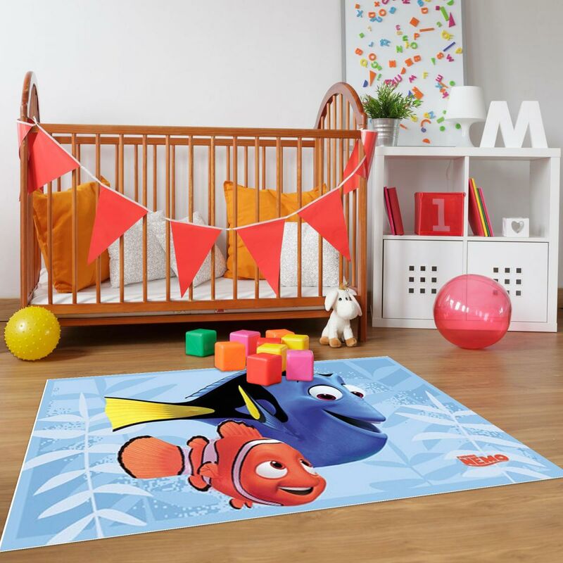 

Alfombra de niño Nemo en poliamida azul - Bleu