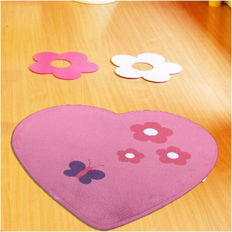 

Corazón de poliéster rosa ultra suave - Rose