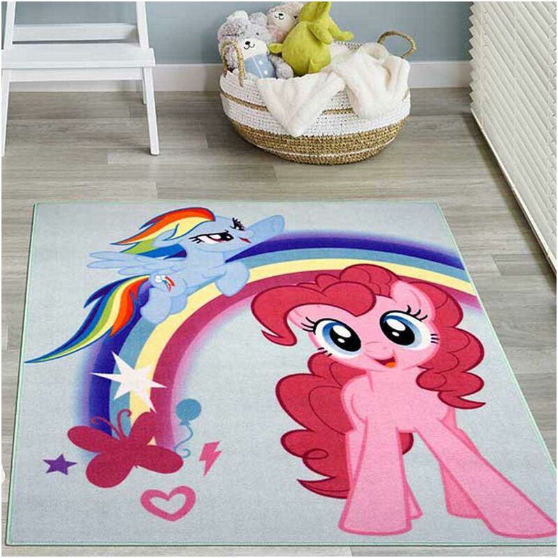 

Alfombra para niños My Little Pony 04 amigos mágicos en nylon rosa - Rose
