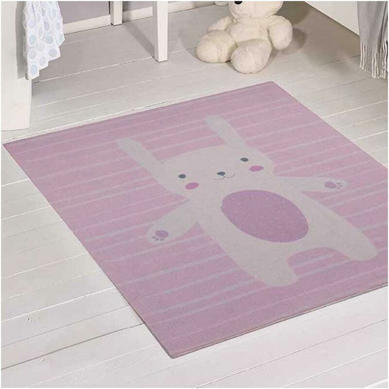 

Kid Carpet Rosa Bunny MD en Nylon Pink - Rose