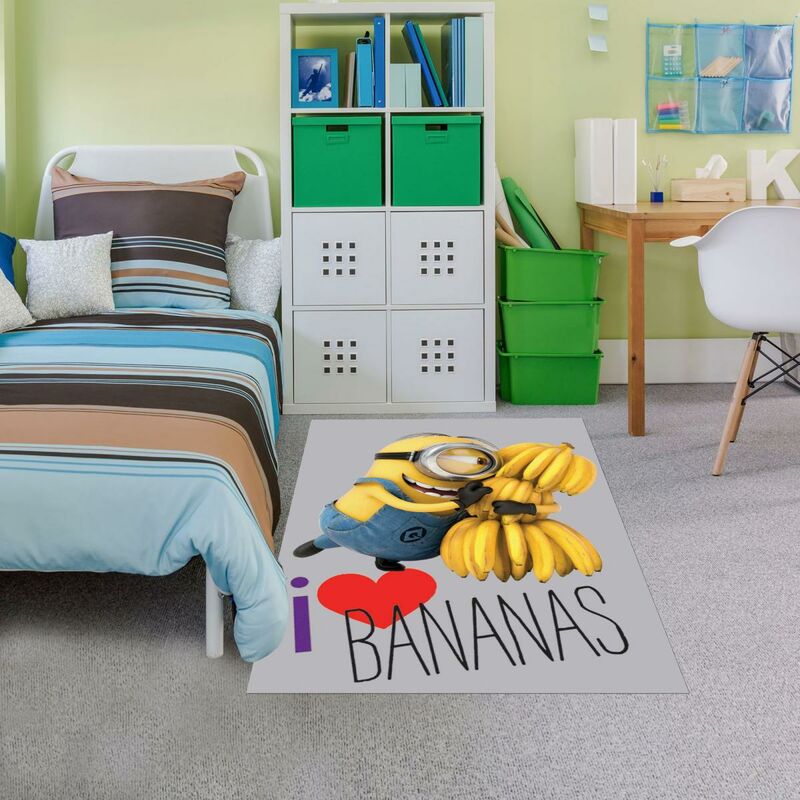 

Amor plátanos niño alfombra en poliamida amarilla - Jaune