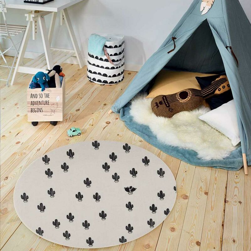 

Alfombra infantil espinosa One MD Nylon blanco - Blanc