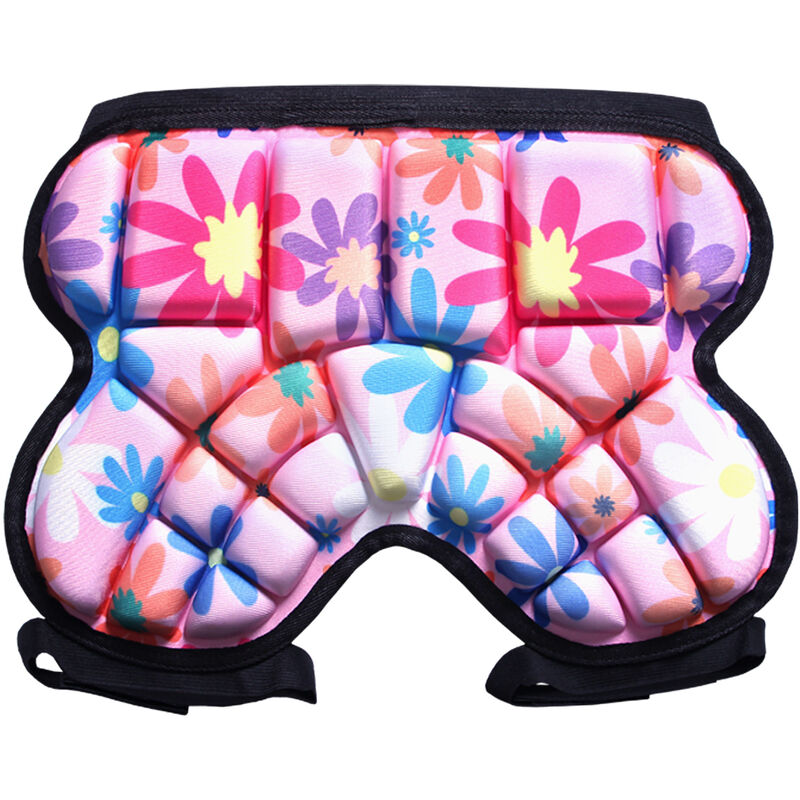 

Los ninos Hip Hop proteccion Pad 3D acolchado para el rodillo de Esqui de patinaje Ciclismo Hockey snowboard futbol, Rojo