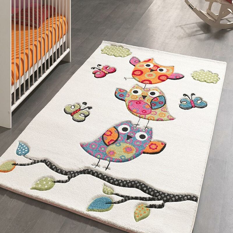 

Kids Carpet Kids Owl Polypropylene Beige - Beige