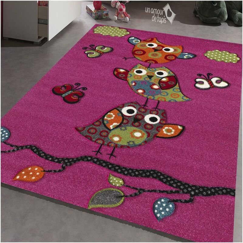

Kids Carpet Kids Owl Polypropylene Beige - Rose