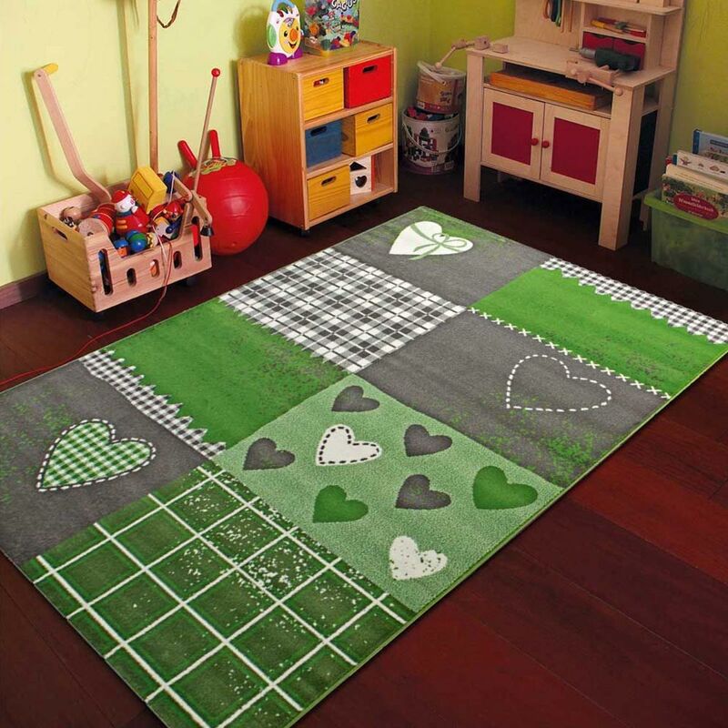 

Dezenco - CORAZÓN DE POLIPROPLENO VERDE BAMBINO NIÑO Alfombra - Vert
