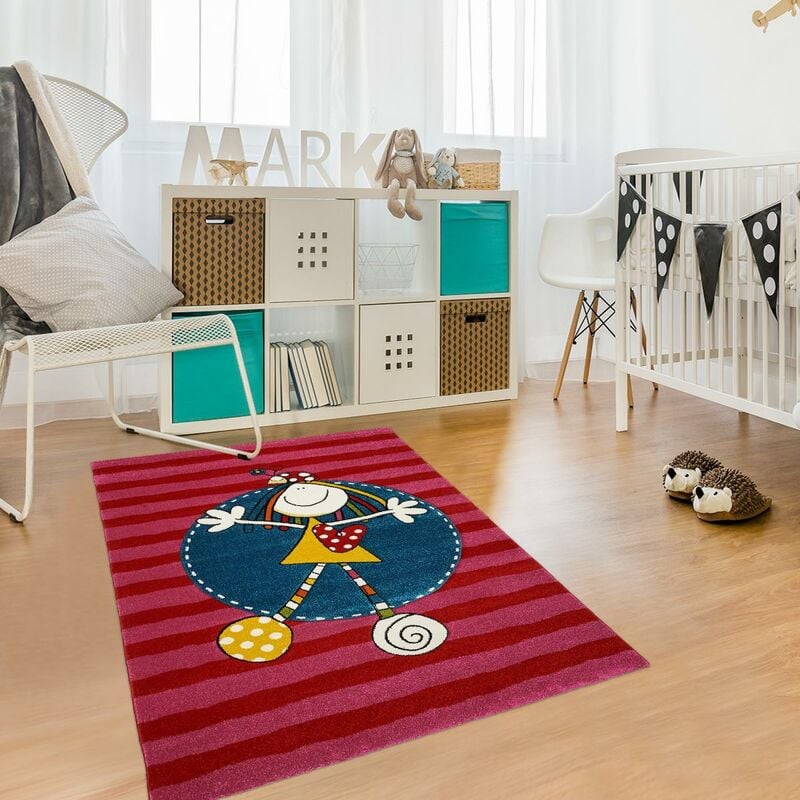 

Nelma kids alfombra rosa polipropileno - Rose