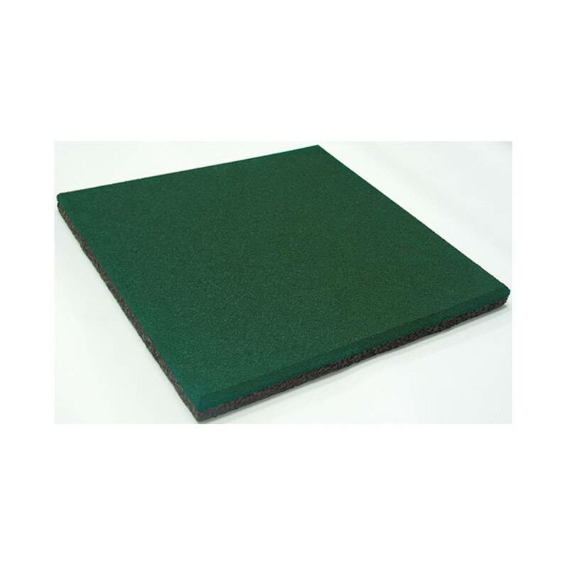 

Degom - Loseta caucho granulado 50x50x2cm. verde