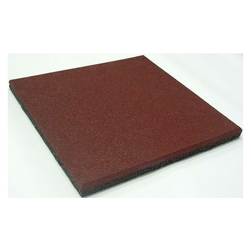 

Loseta caucho granulado 50x50x2cm Rojo