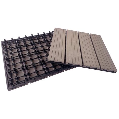 LOSETA COMPOSITE MARRON 9 UDS - 30X30 CM