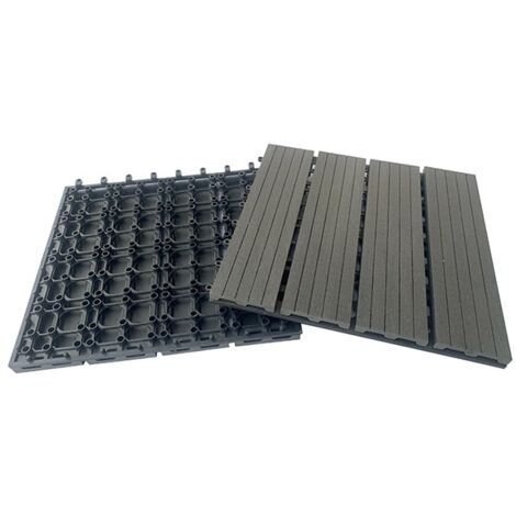LOSETA COMPOSITE NEGRO 9 UDS - 30X30 CM