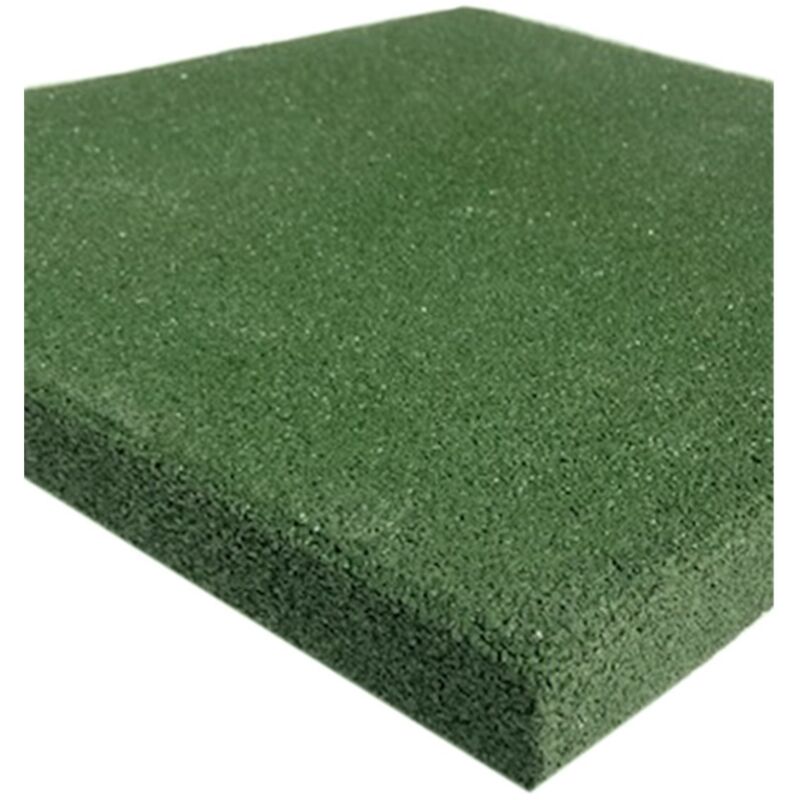 

Loseta de caucho 500 x 500 x 40mm | Seleccione el color - color :Verde - Verde - Verde