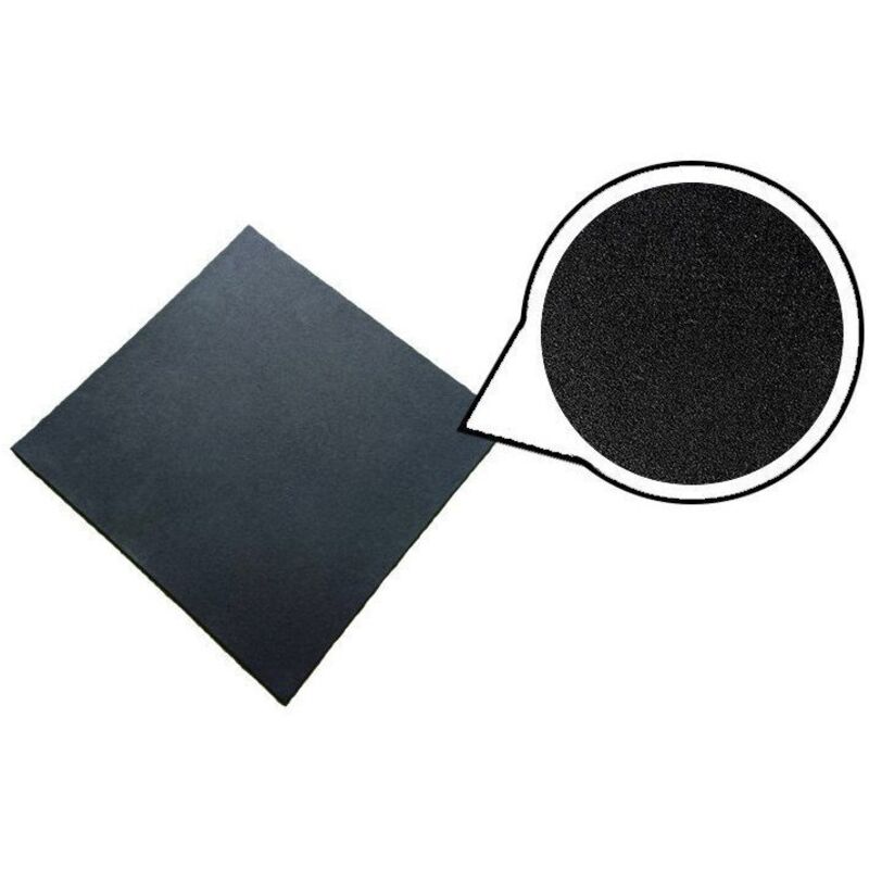 

Loseta de caucho alta densidad 1x1m - Granulado Fino - 40mm Maciza