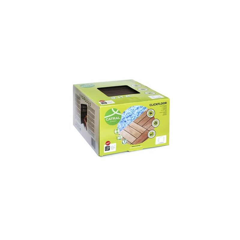 

Catral - Pack 9 Baldosas Clickfloor Madera, Madera, 30 x 30 x 2 cm