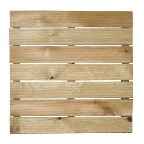 Loseta madera autoclave 50x50 cm.