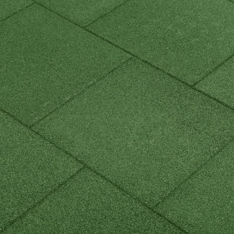 

Losetas de goma protección de caídas 24 uds verde 50x50x3 cm - Verde