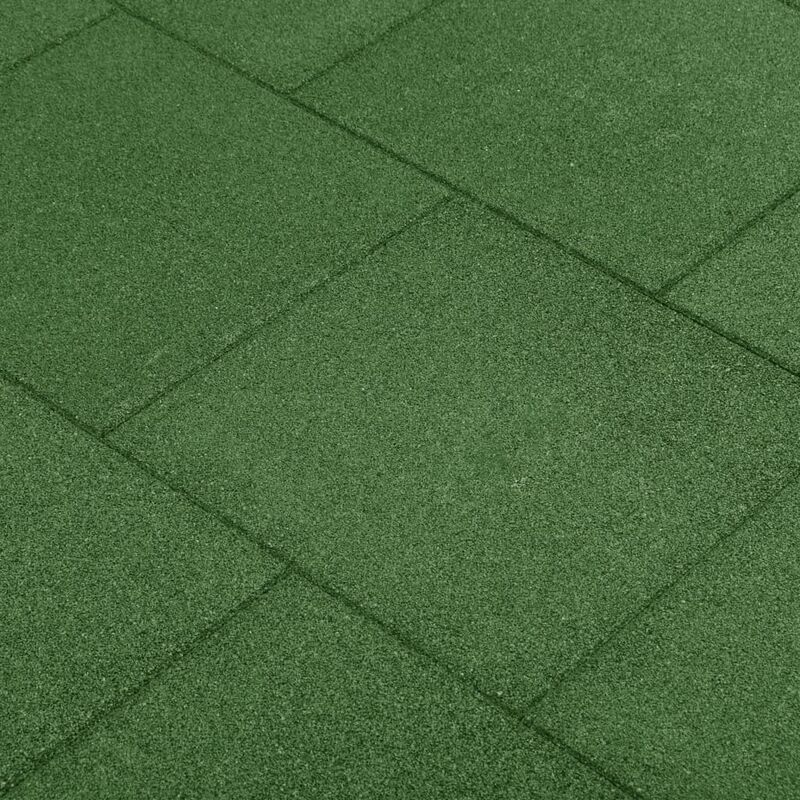 

Losetas de goma protección de caídas 6 unidades verde 50x50x3cm - Verde