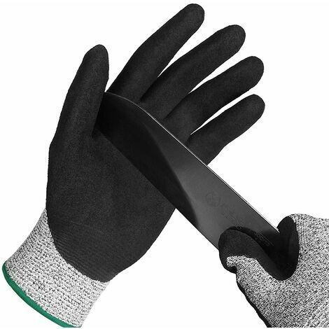 LOST Gant Anti Coupure,Gant Huitre La Protection De Niveau 5 En Treillis Métallique En Acier inoxydable Convient Aux Gants De Travail(M)
