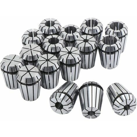 LOST Lot de 16 pièces de serrage ER25 - Mandrin de serrage de 1 à 16 mm - Support ER25 - Pour la gravure et le fraisage CNC