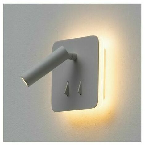 LOST Multifunctional LED Double Light Reading Lamp - White