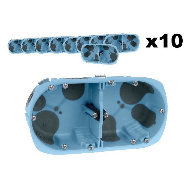 Lot 10 Boîtes doubles xl AIR'métic d67 p40 entraxe 71 (52064)