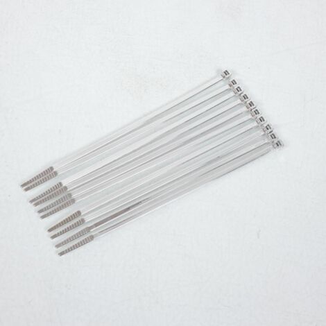 Lot 10 collier serrage cranté 200mmX4.6mm Chromé 3AS Racing pour