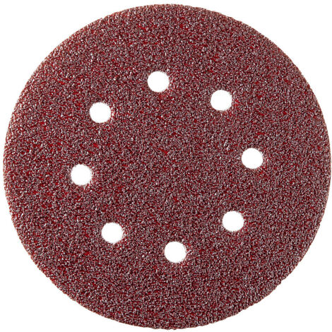 LOT 10 DISQUES AUTO AGRIP PERF 8 TROUS COR BRUN D.125 GR.120 SIDAMO - 10940026