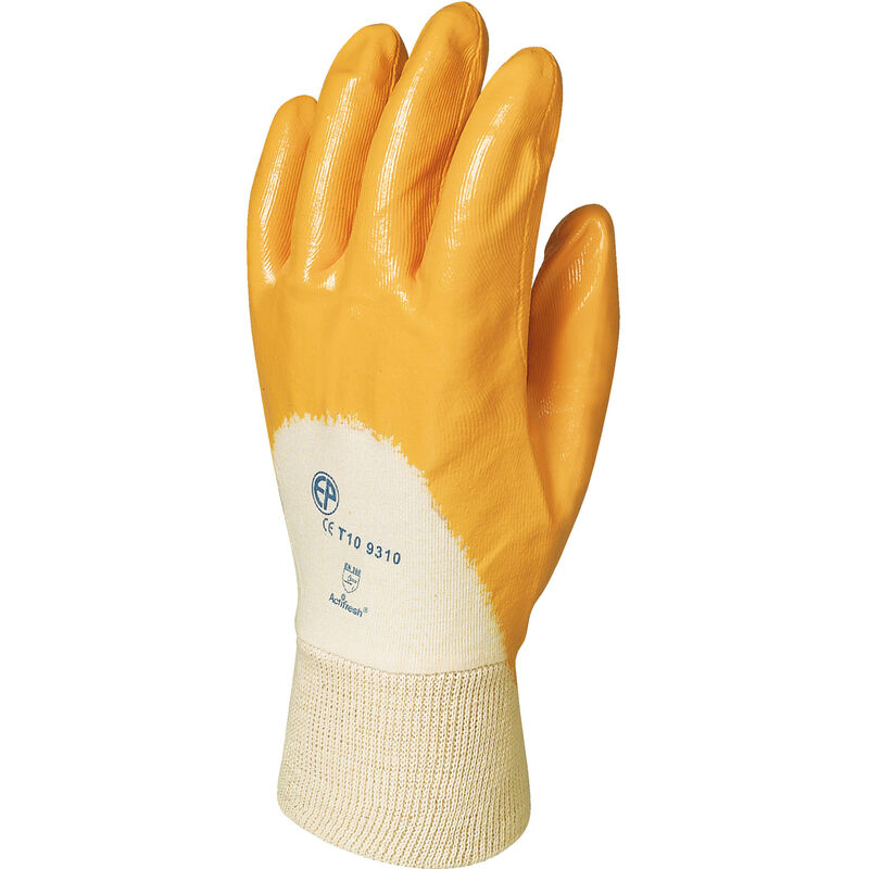 Lot de 10 - Gants Manutention eurodex ultra light jaune qualsup Taille 8
