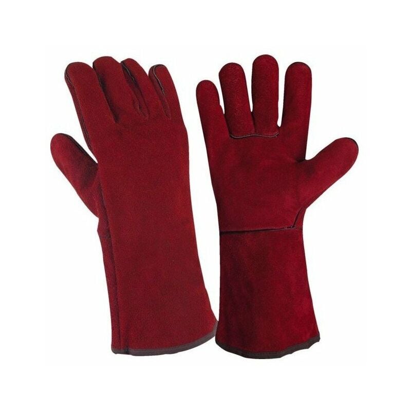 Singer - Lot 10 paires gant soudeur tout croute de bovin couture kevlar taille 10 unique