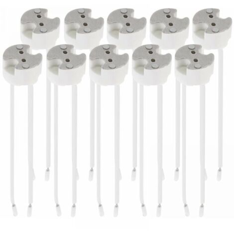 Lot 10x douille GU5.3 - Douille GU5.3 ou MR16 - Support avec câble 12V - Pour lampe luminaire ampoule telles que LED halogène spot