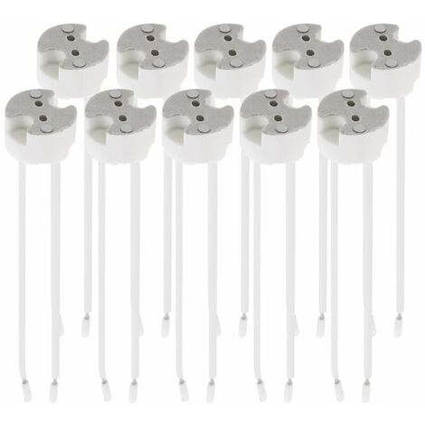 Lot 10x douille GU5.3 - Douille GU5.3 ou MR16 - Support avec câble 12V - Pour lampe luminaire ampoule telles que LED halogène spot