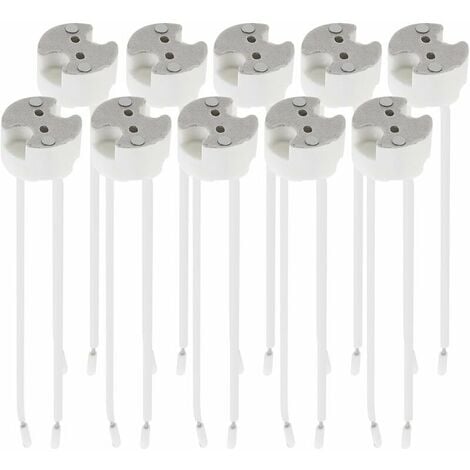 ROSEMARY Lot 10x douille GU5.3 - Douille GU5.3 ou MR16 - Support avec câble 12V - Pour lampe luminaire ampoule telles que LED halogène spot Adélala