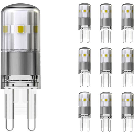 Lot 10x Noxion Bolt LED Capsule G9 1.9W 200lm - 827 Blanc Très Chaud Équivalent 20W