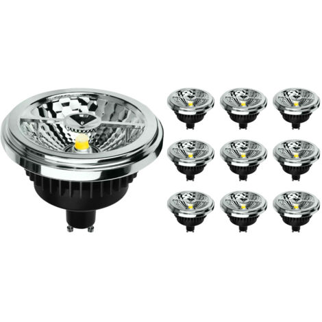 Lot 10x Noxion Lucent Spot LED GU10 AR111 15W 850lm 40D - 930