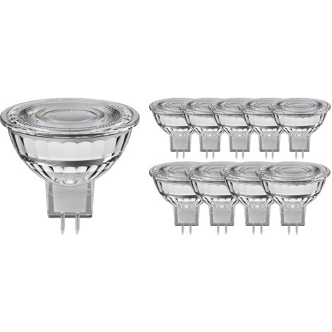 Lot 10x Noxion Spot LED GU5.3 MR16 7.5W 621lm 60D - 840 Blanc
