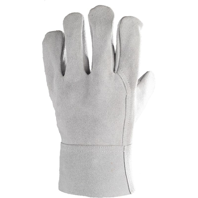 Coverguard - Lot de 12 - Gants soudure croûte de vachee manch 07cm Taille 10