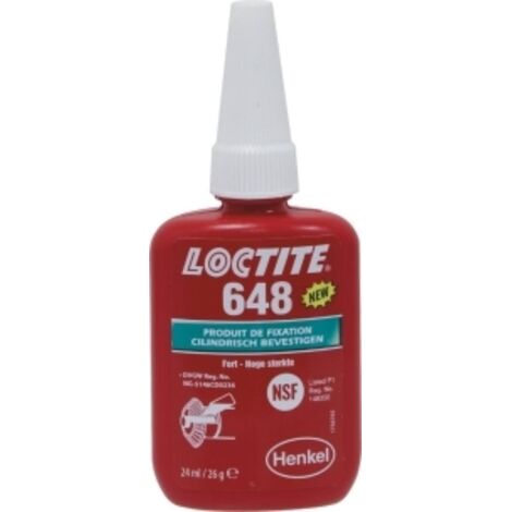 Lot 12 x 11860 loctite 648 blocpresse 24ml