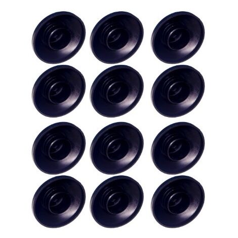 Lot 12 x Embout Capuchon Plat pour Montant de Trampoline Diamètre Extérieur 25mm