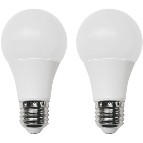 Lot 2 Ampoules LED Standard E27 9W Equi.60W 806lm 10000H 1Primer Leader