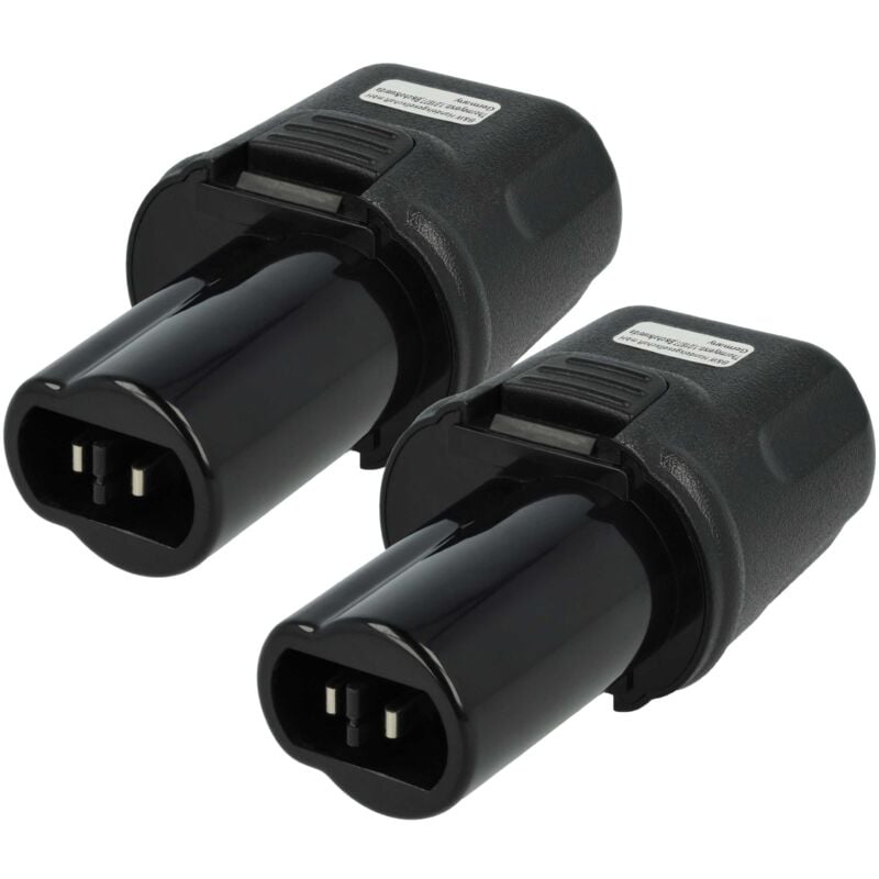 Vhbw - 2x Batterie compatible avec Dewalt DC600 Screwdriver outil électrique (3300 mAh, NiMH, 3,6 v)