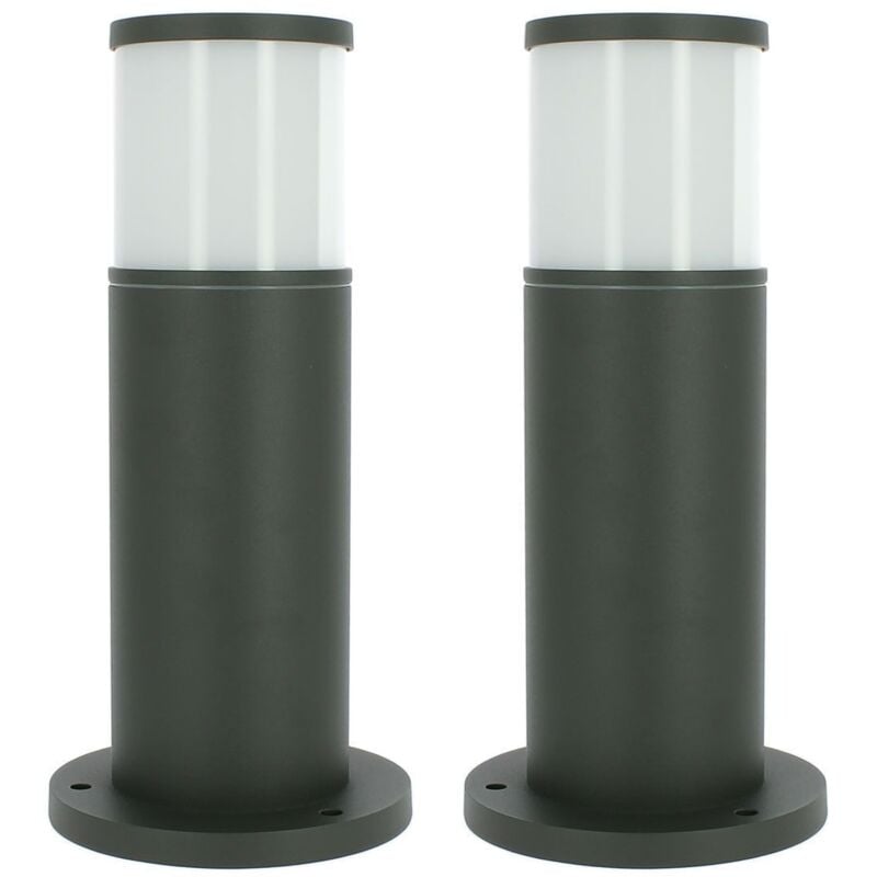 Arum Lighting - Lot 2 Bornes extérieures anthracite veracruz hauteur 35cm