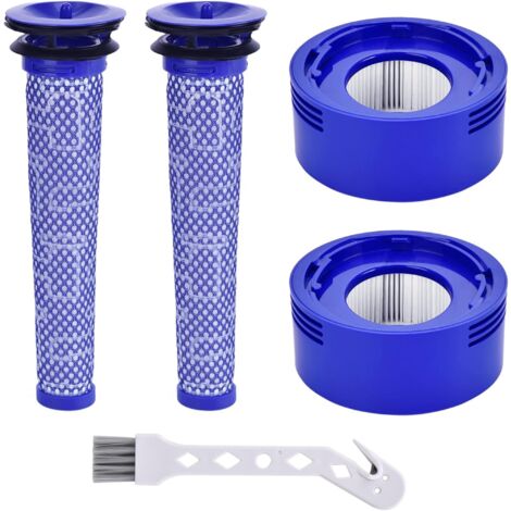 Lot 2 Filtre pour Dyson V7 Dyson V8 Remplacement filtres 965661-01 et 967478-01 Pack
