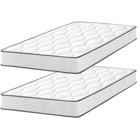 Lot 2 - Matelas 90x200cm - Épaisseur 17 cm - Luxe Matelas Mémoire de Forme pour Adulte Enfant - 7 Zones de Confort Mousse Mémoire Adaptative (Deux Matelas dans un Colis)