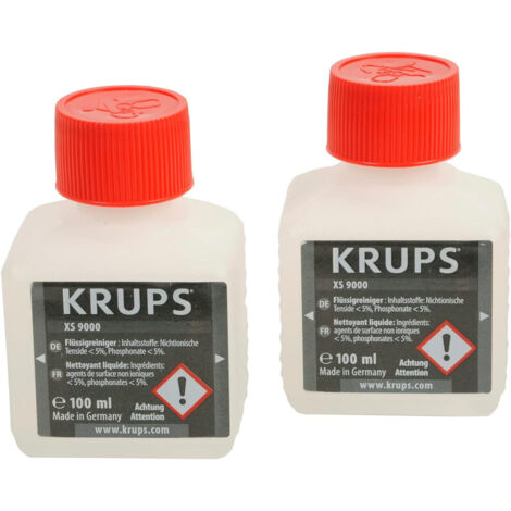 Lot 2 nettoyants liquides pour système Cappucino, Barista Krups - XS900010