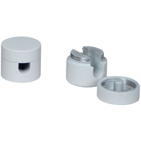 Lot 2 passe-câbles aluminium blanc, pour câbles 2x0.75mm ou 3x0.75mm - Tibelec