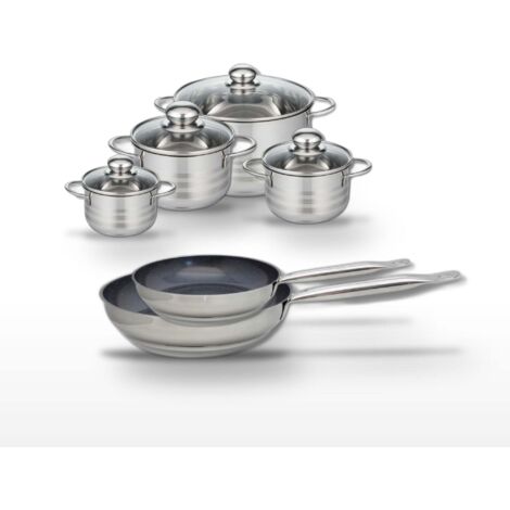 Lot 2 Poêles 24/28cm & 4 Faitouts 12/14/16/20cm Elo Profi Therm Platinum